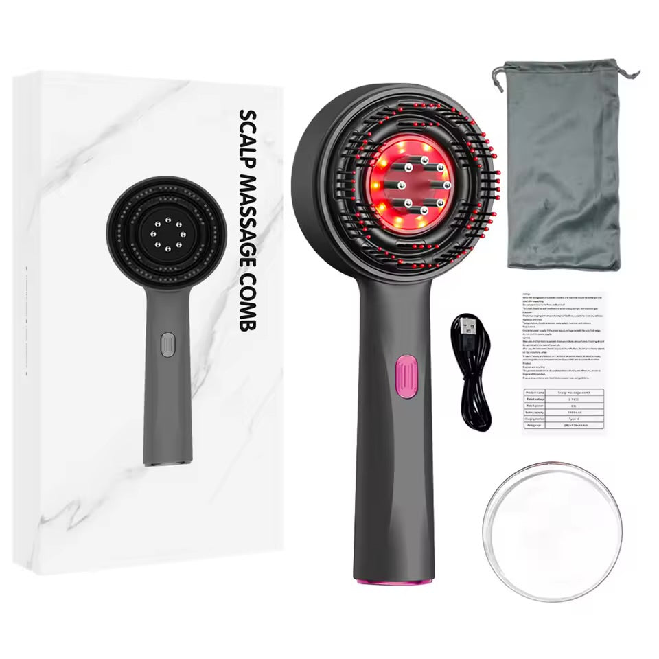 Brosse de Massage Intelligente – Soin Cuir Chevelu & Croissance des Cheveux