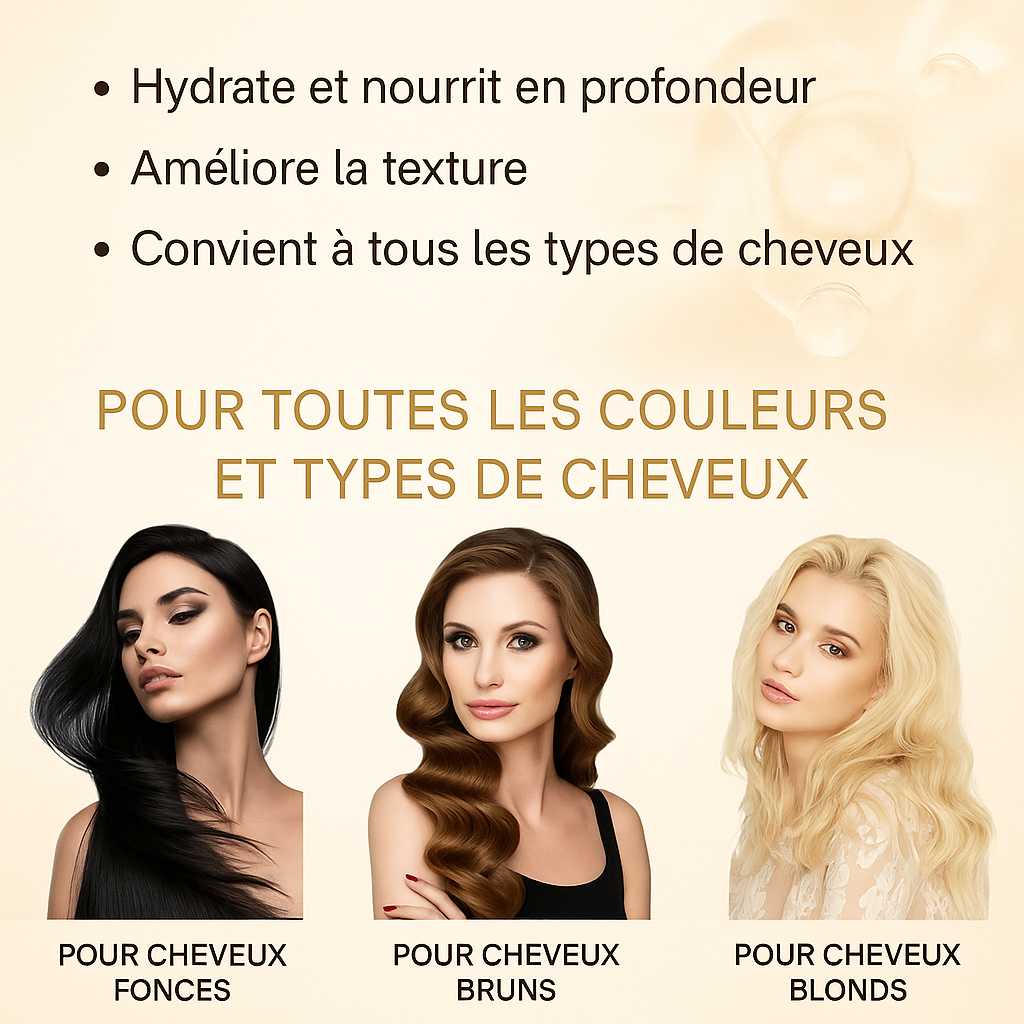 Soin Kératine Profond – Brillance et Force pour Tous Types de Cheveux
