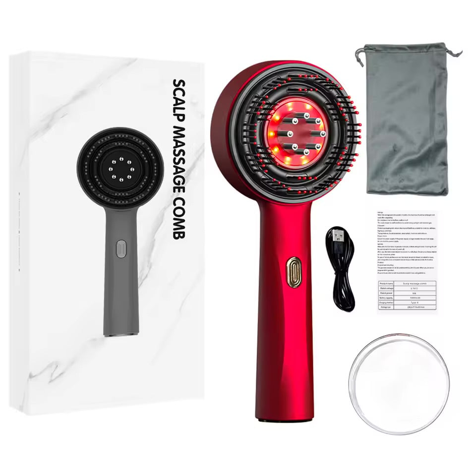 Brosse de Massage Intelligente – Soin Cuir Chevelu & Croissance des Cheveux