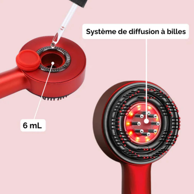 Brosse de Massage Intelligente – Soin Cuir Chevelu & Croissance des Cheveux