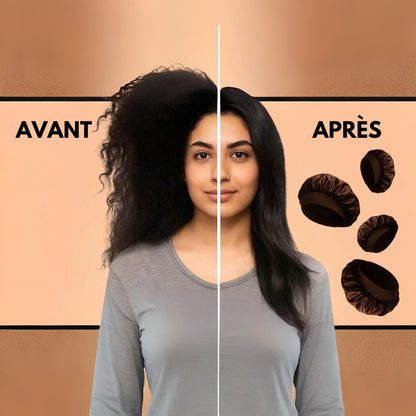 Bonnet de Nuit en Satin – Protection Élégante pour des Cheveux Doux et Soyeux